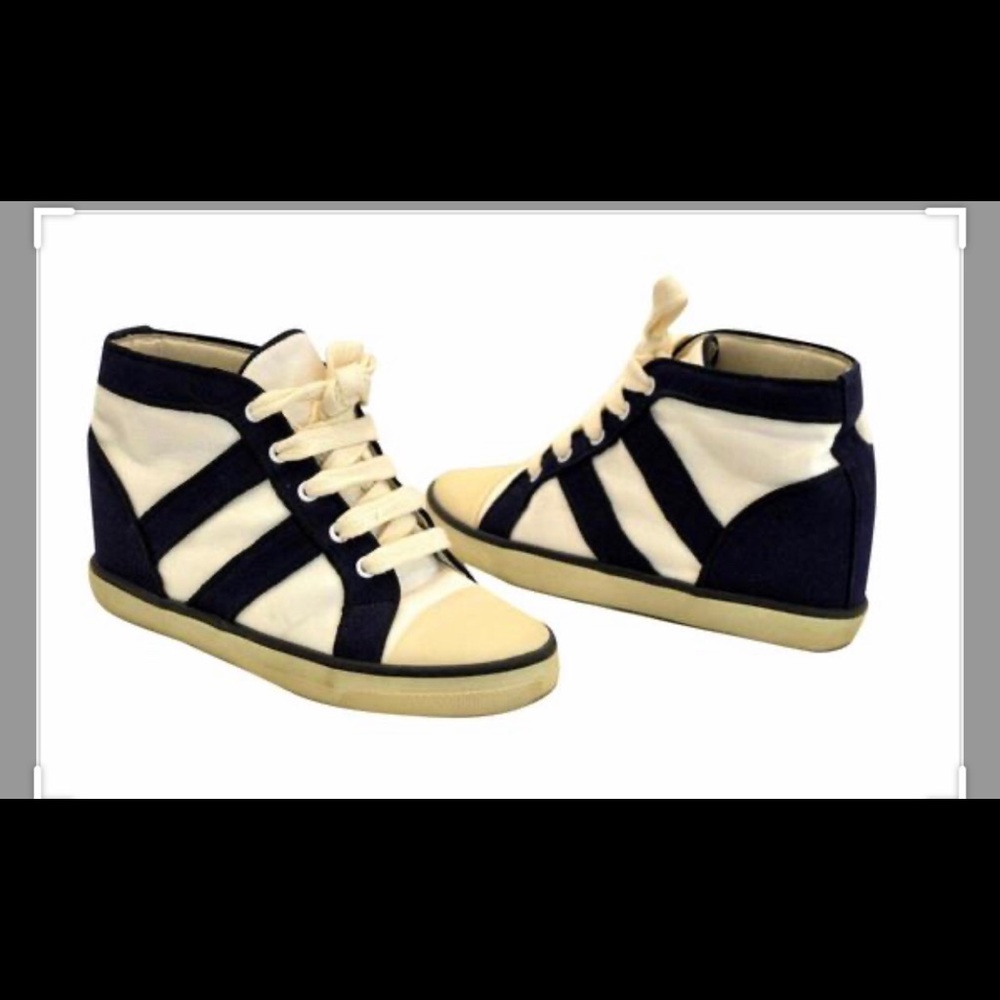 AUTHENTIC Isabel Marant Iconic Hidden Wedge Sneakers Sz 37/7